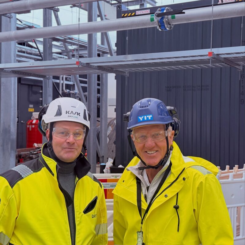 Greg Norman at DayOne Data Center site in Helsinki, Finland